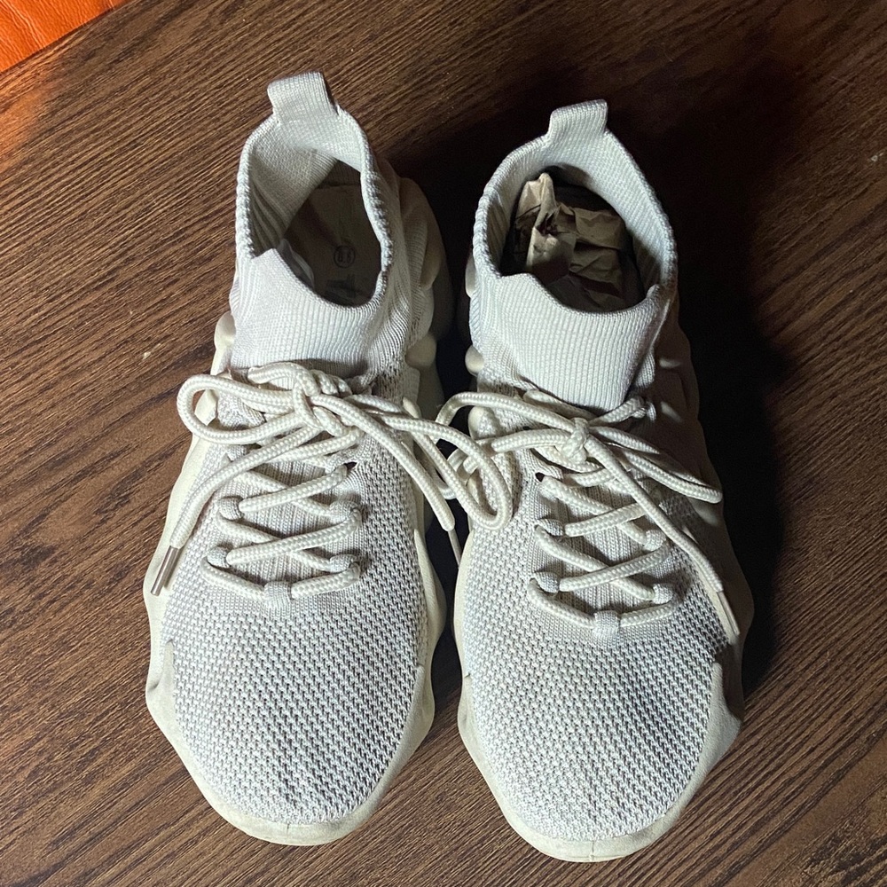Men's Casual Knit Sneakers -Beige